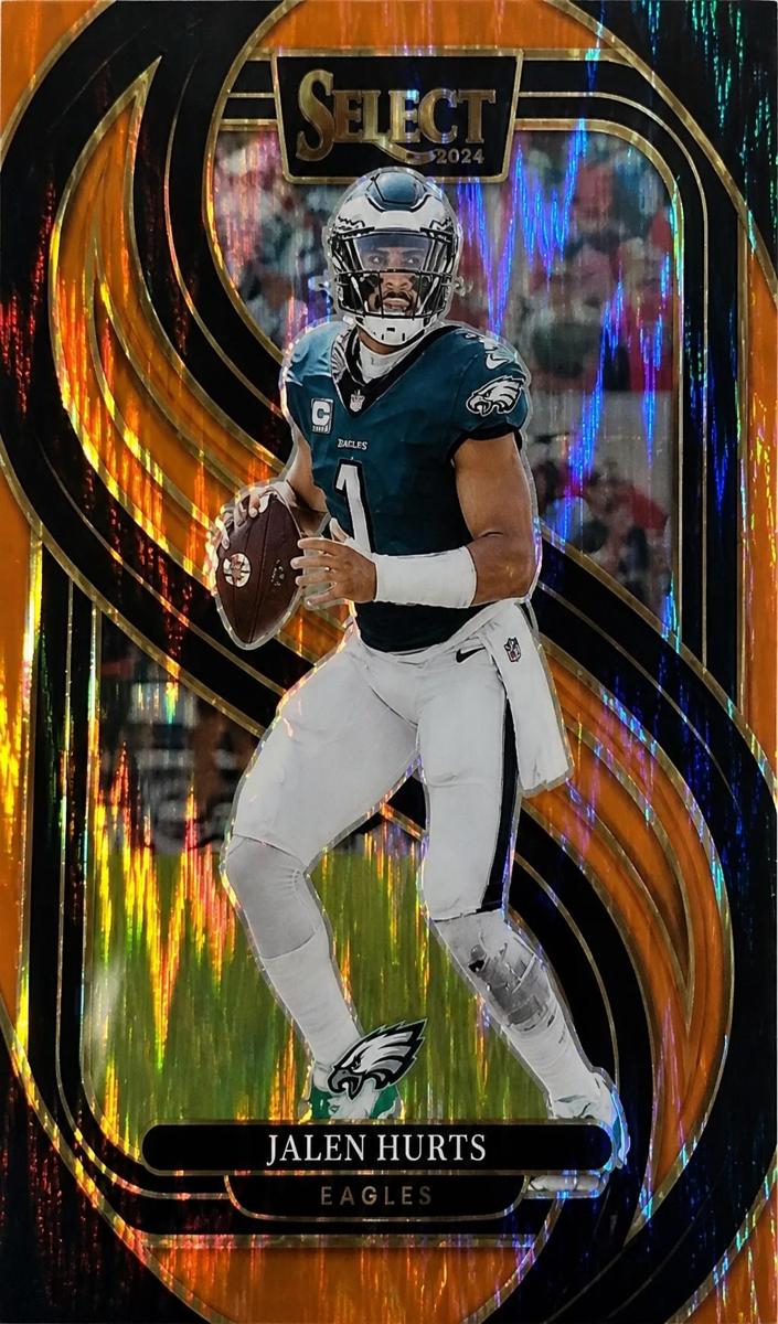 2024 Panini Select Football Orange Shock Jalen Hurts #165