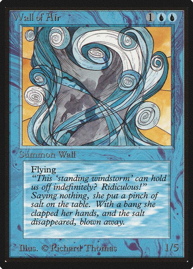 1993 Magic The Gathering Beta Wall of Air #NNO PSA 8