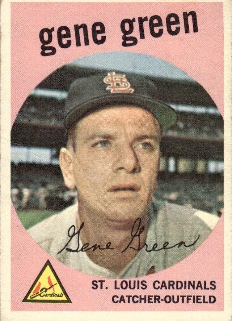 1959 Topps Baseball Gene Green #37 PSA 7