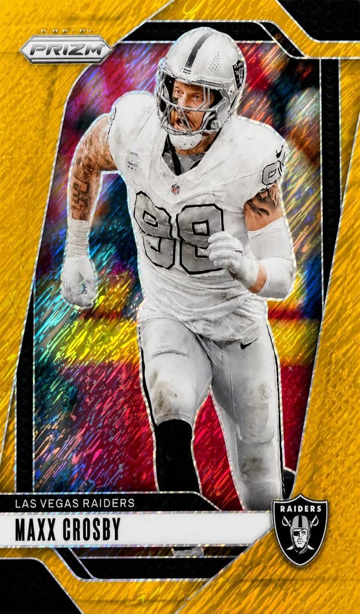 2024 Panini Prizm Football Gold Shimmer Maxx Crosby #152
