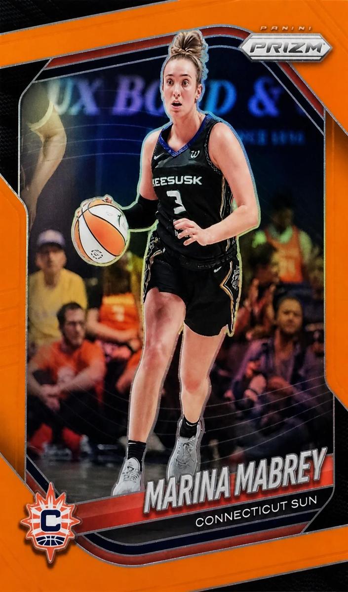 2025 Panini Prizm WNBA Basketball Orange Marina Mabrey #18