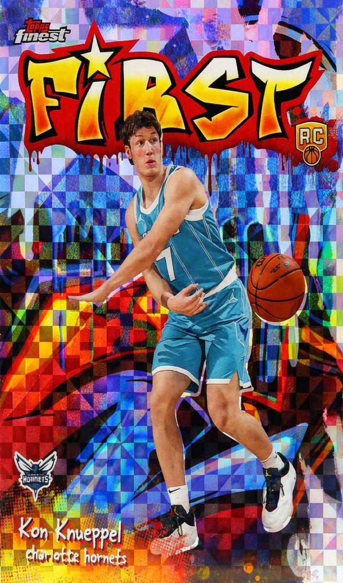 2025 Topps Finest Basketball X-Fractor Kon Knueppel #F-4 PSA 8