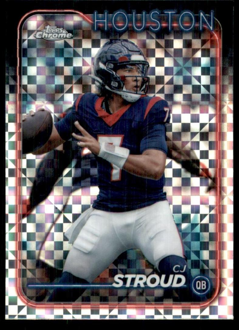 2024 Topps Chrome Football X-Fractor C.J. Stroud #83