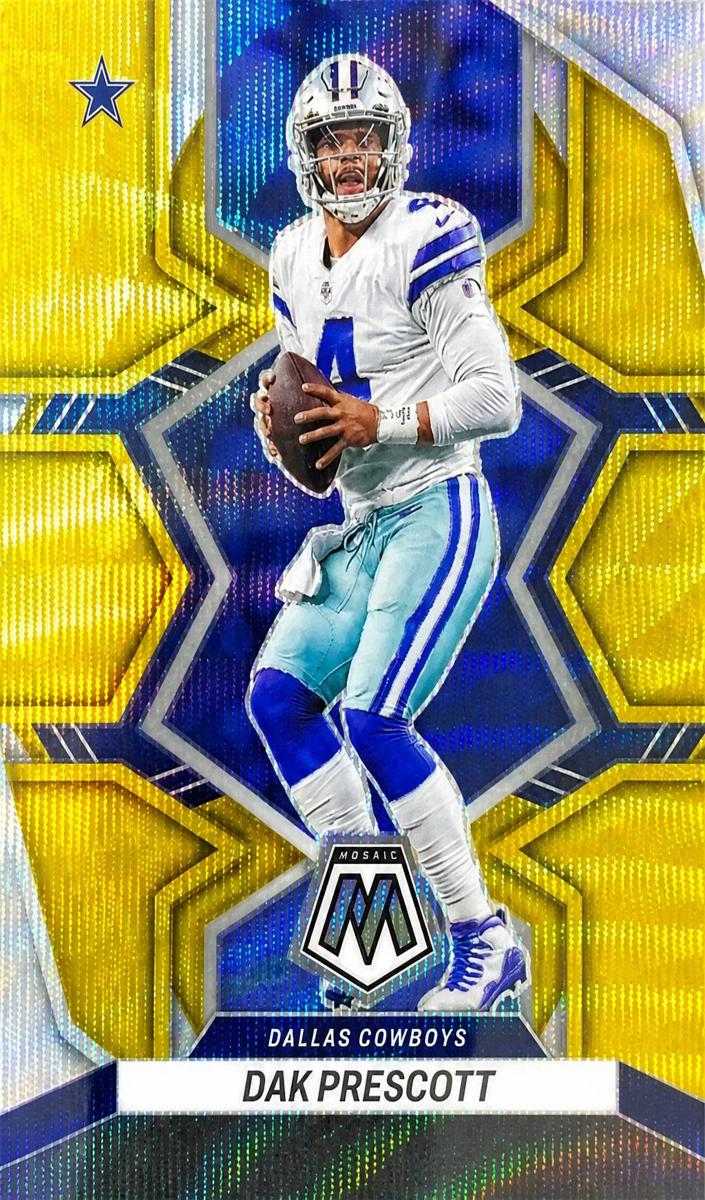 2022 Panini Mosaic Football Gold Wave Dak Prescott #52 PSA 10