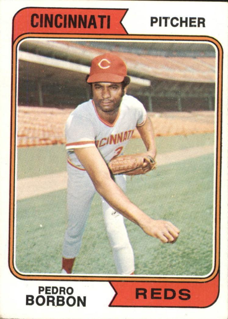 1974 Topps Baseball Pedro Borbon #410 PSA 8.5