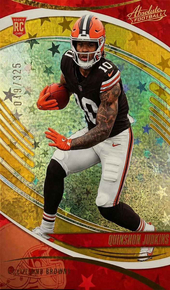 2025 Panini Absolute Football Gold Stars Quinshon Judkins #171