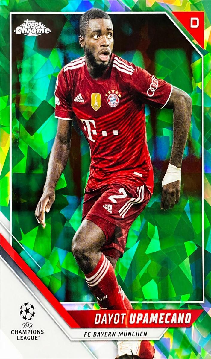2021 Topps Chrome Sapphire UEFA Champions League Soccer Green Dayot Upamecano #119
