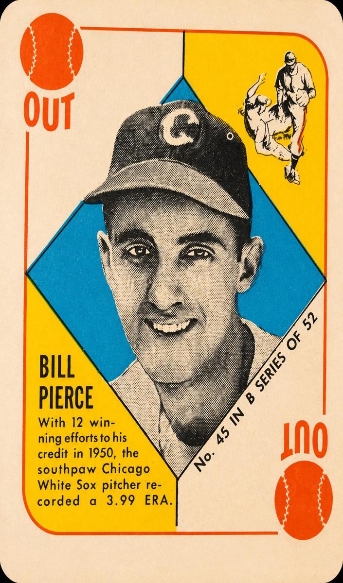 1951 Topps Blue Backs Baseball Billy Pierce #45