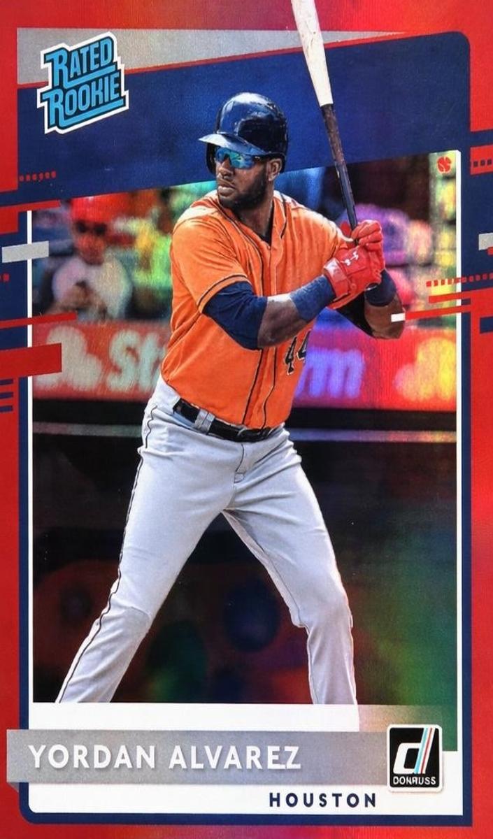 2020 Panini Donruss Baseball Red Holo Yordan Alvarez #45