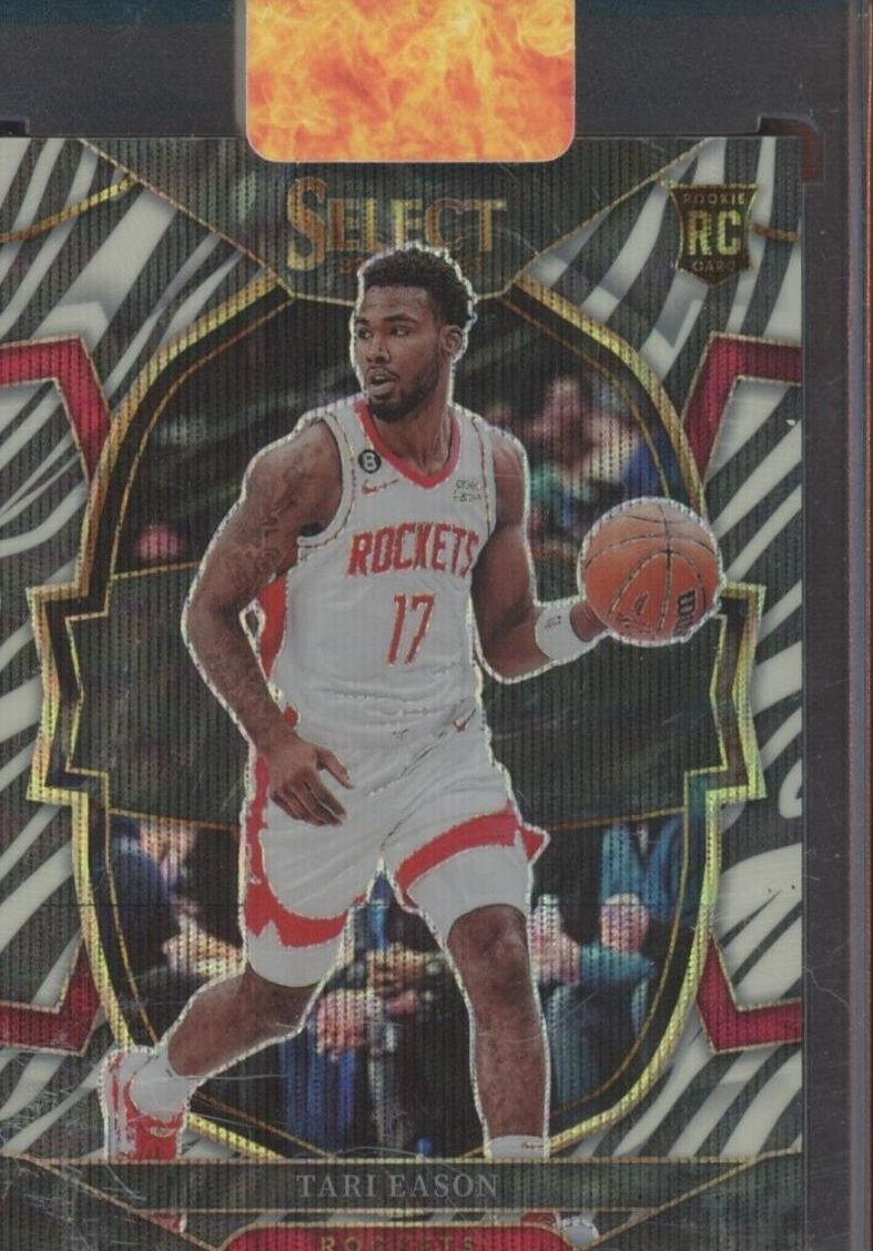 2022 Panini Select Basketball Zebra Tari Eason #82 PSA 8.5