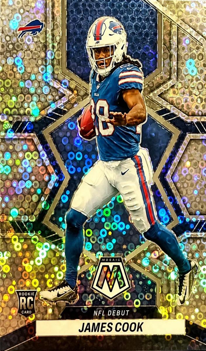 2022 Panini Mosaic Football No Huddle Silver James Cook #285
