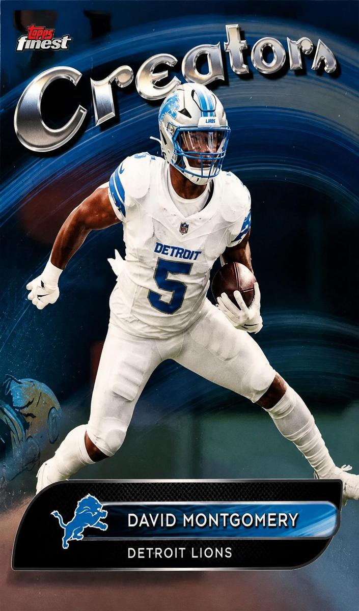 2025 Topps Finest Football David Montgomery #CR-10