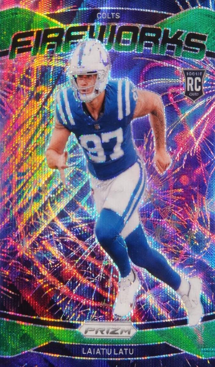 2024 Panini Prizm Football Green Wave Laiatu Latu #17 SGC 9.5