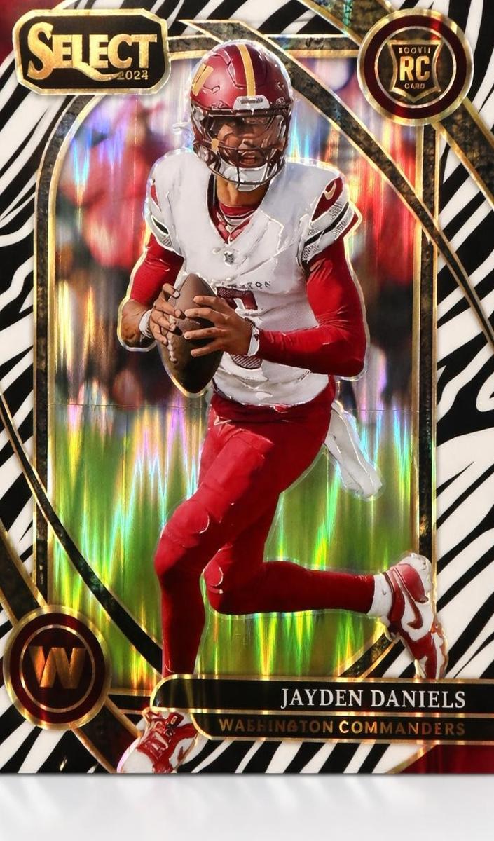 2024 Panini Select Football Zebra Shock Jayden Daniels #217