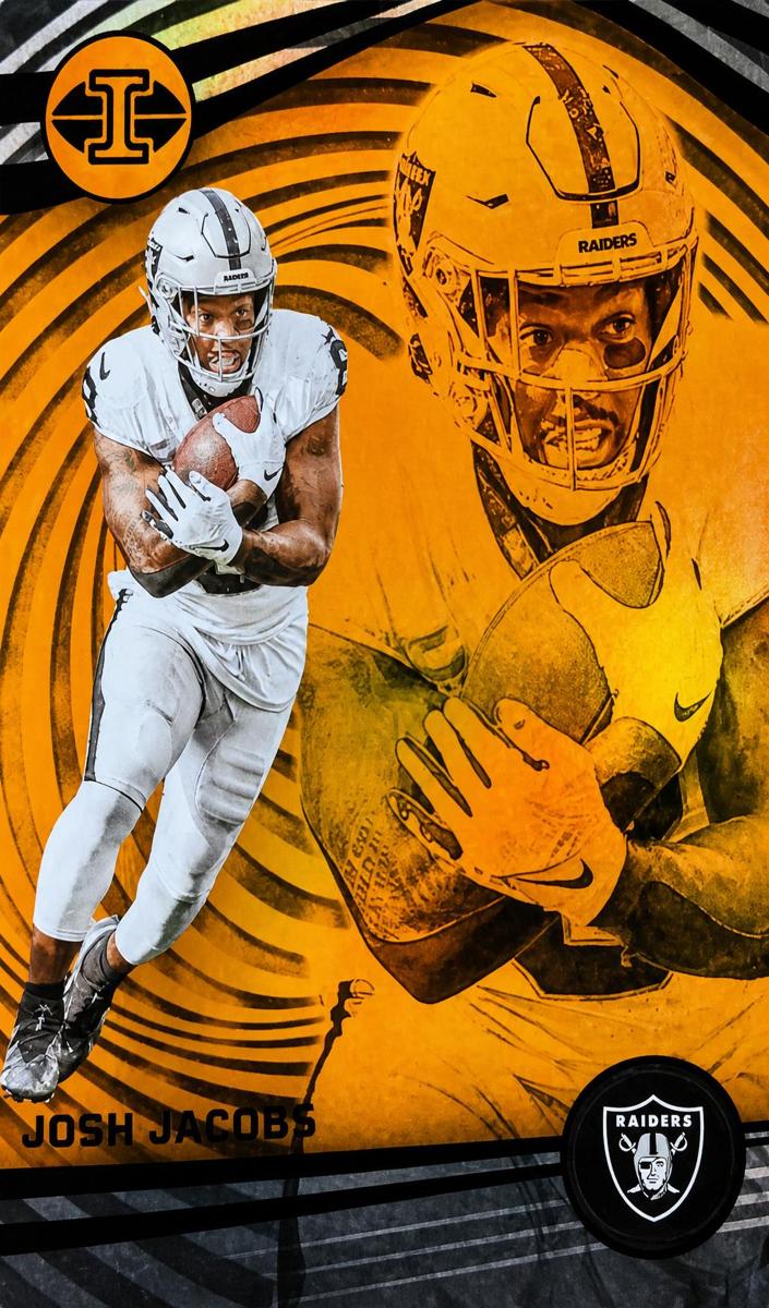2023 Panini Illusions Football Trophy Collection Orange Josh Jacobs #58