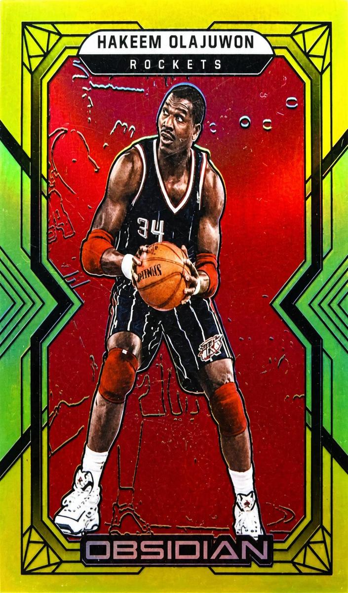 2021 Panini Obsidian Basketball Hakeem Olajuwon #147 PSA 9