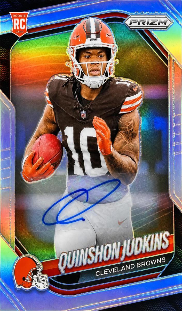 2025 Panini Prizm Football Silver Quinshon Judkins #313 PSA 10