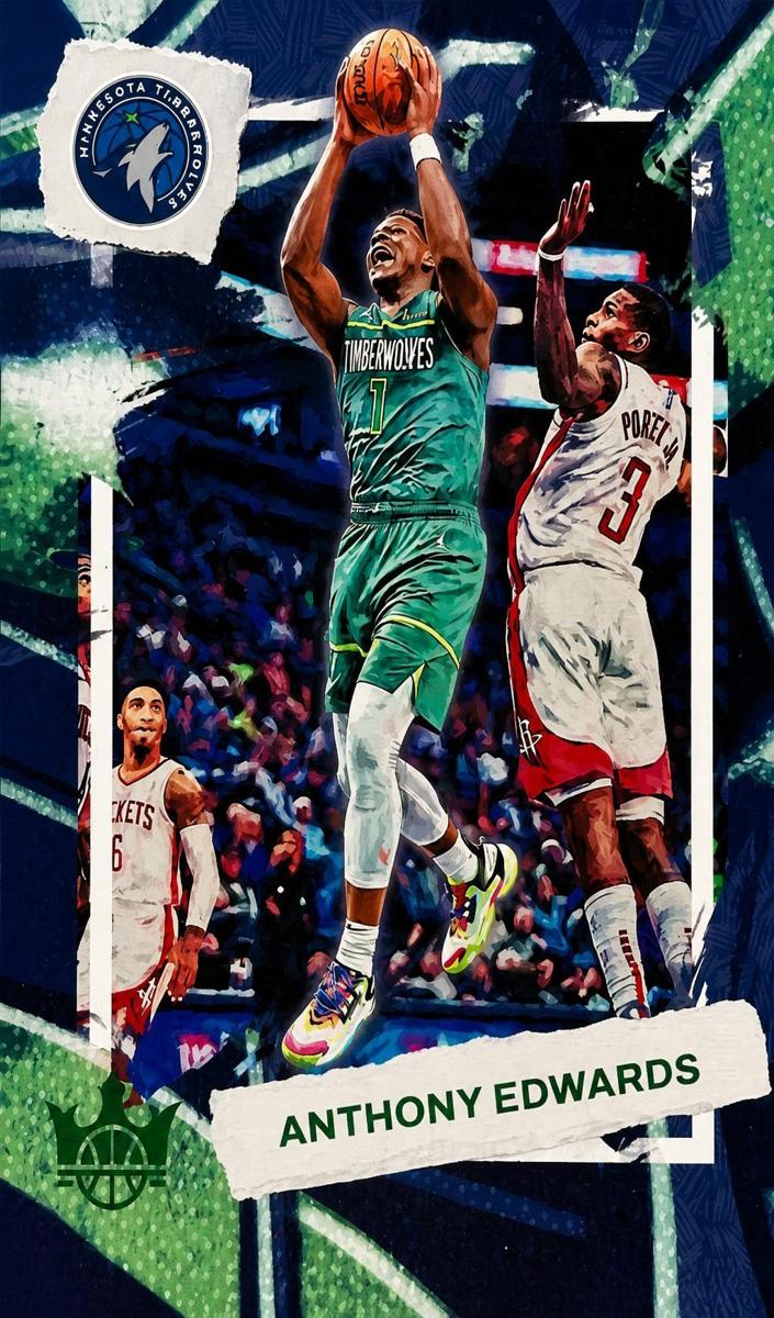 2022 Panini Court Kings Basketball Jade Anthony Edwards #31