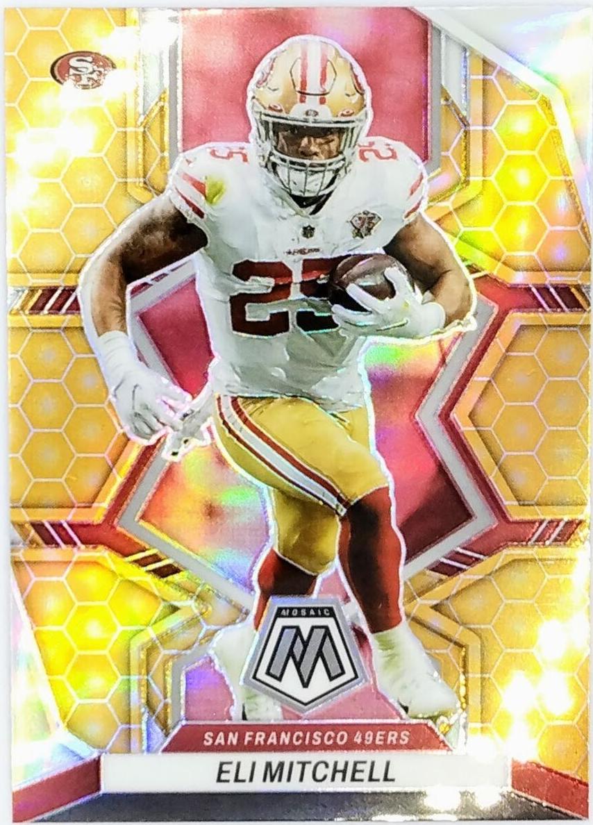 2022 Panini Mosaic Football Honeycomb Eli Mitchell #176 PSA 9