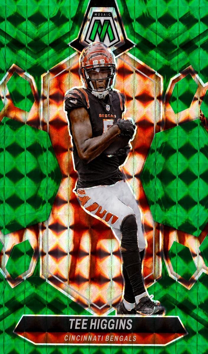2024 Panini Mosaic Football Green Tee Higgins #46