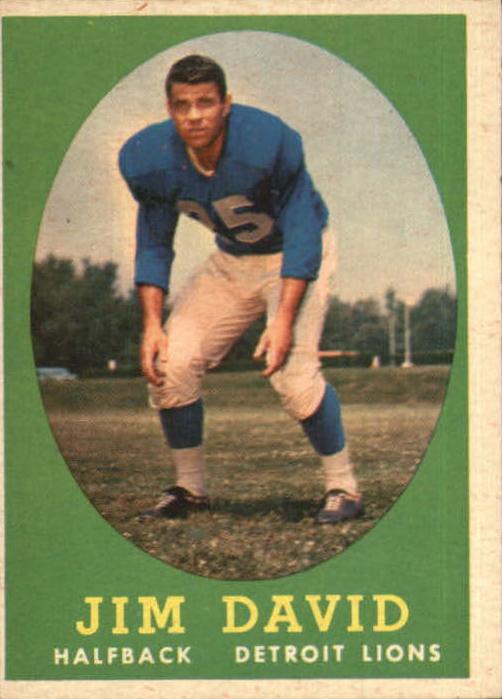1958 Topps Football Jim David #13 PSA 7