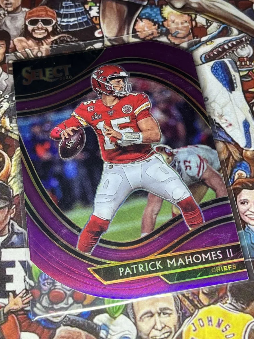 2020 Panini Select Football Die Cut Purple Patrick Mahomes II #302
