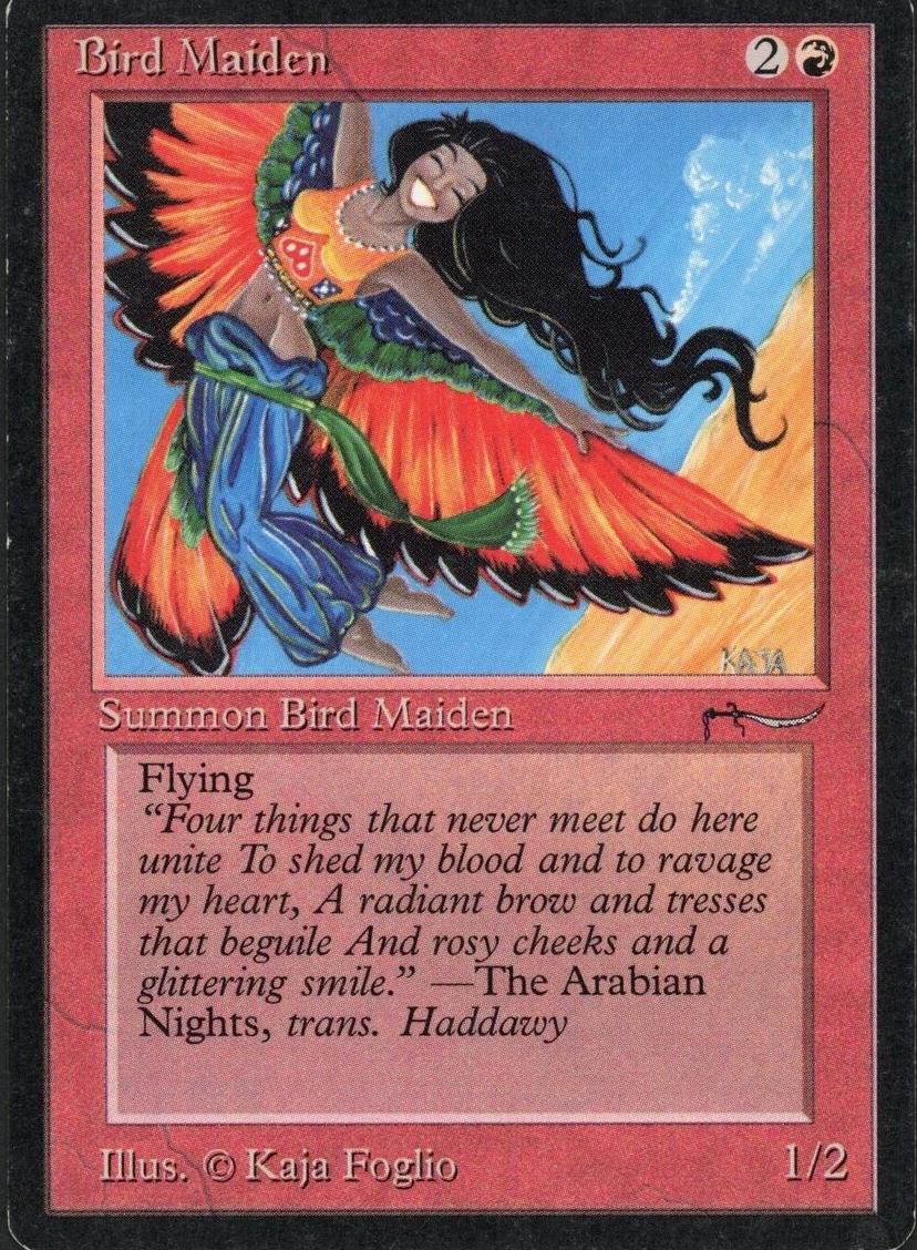 1993 Magic The Gathering Arabian Nights Light Bird Maiden #NNO