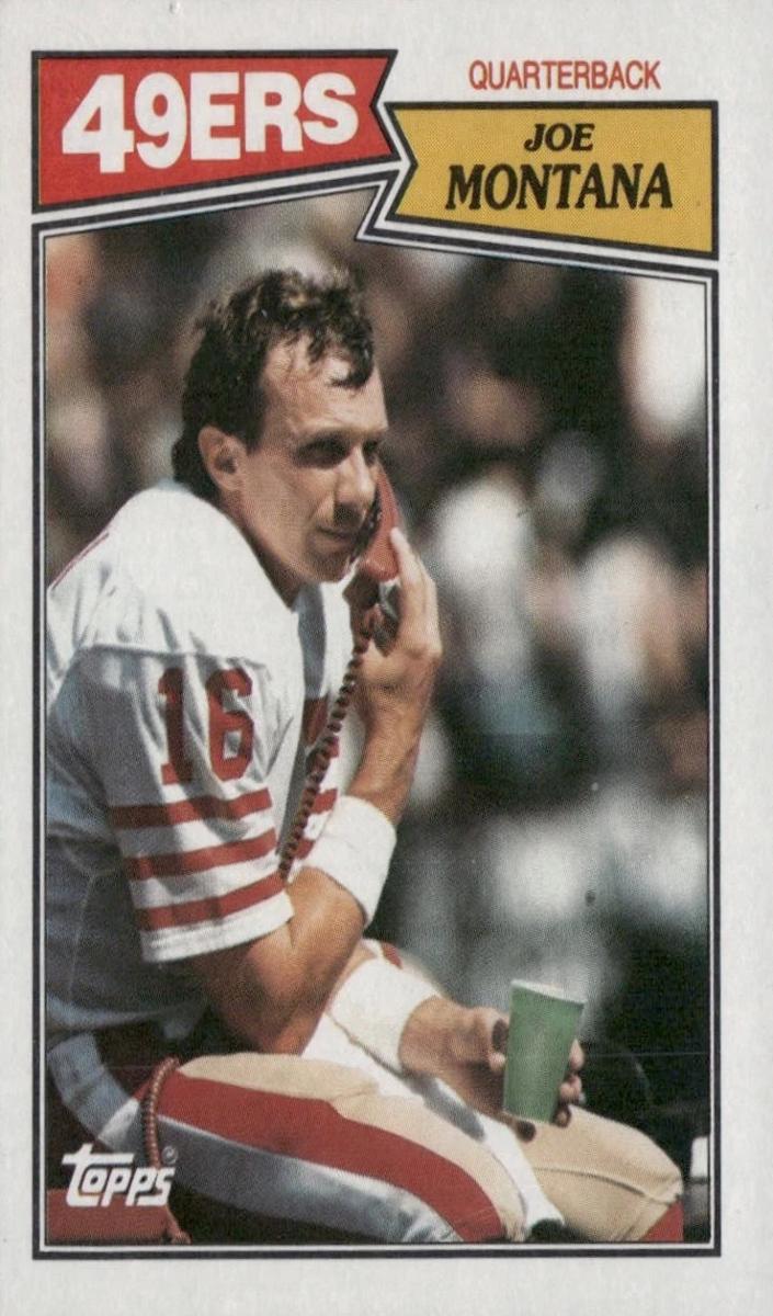 1987 Topps Football Joe Montana #112 PSA 9