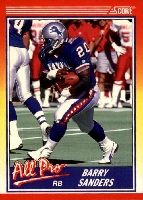 1990 Score Football Barry Sanders #580 PSA 9