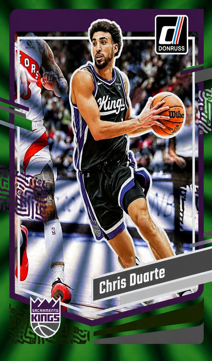 2023 Panini Donruss Basketball Holo Green Laser Chris Duarte #90