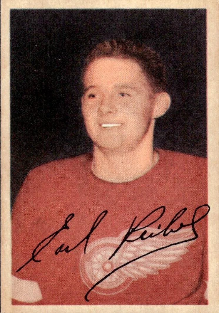 1953 Parkhurst Hockey Earl Reibel #36 PSA 5