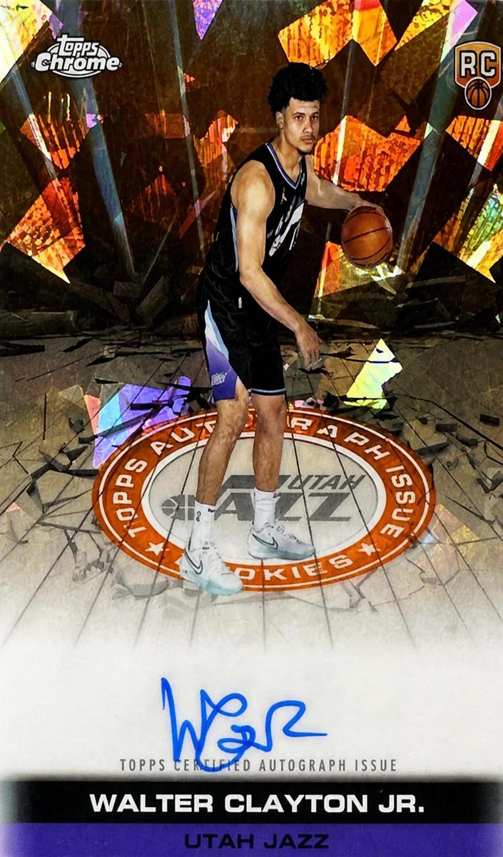 2025 Topps Chrome Sapphire Basketball Orange Walter Clayton Jr. #TAIR-WCJ