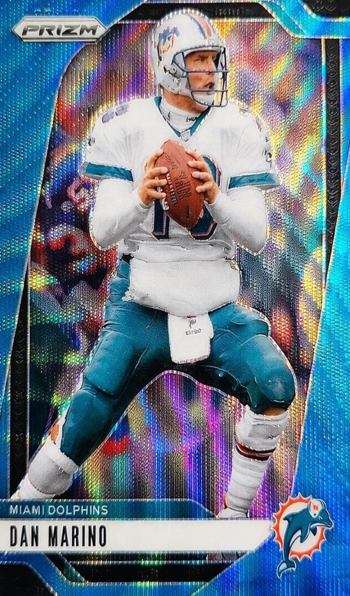 2024 Panini Prizm Football Blue Wave Dan Marino #182