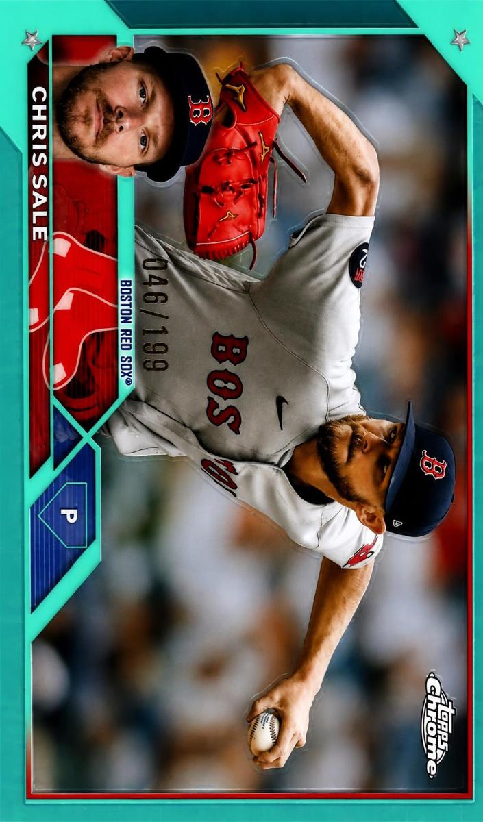2023 Topps Chrome Baseball Aqua Chris Sale #131
