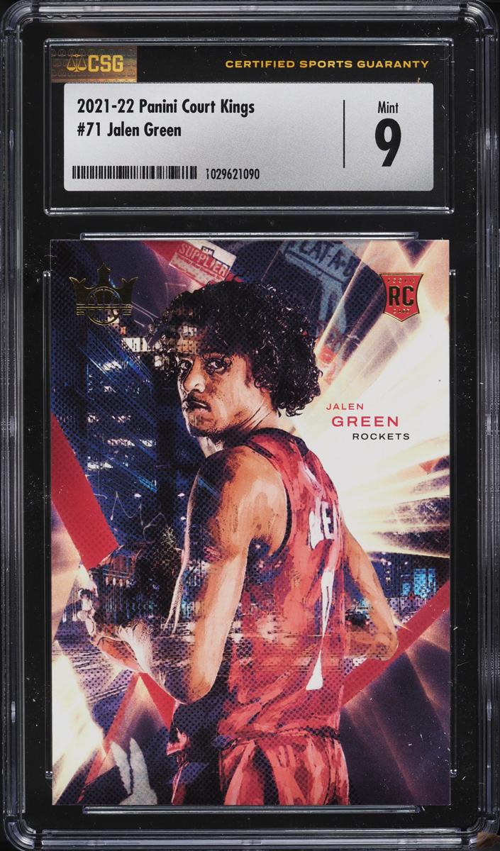2021 Panini Court Kings Basketball Jalen Green #71 PSA 9