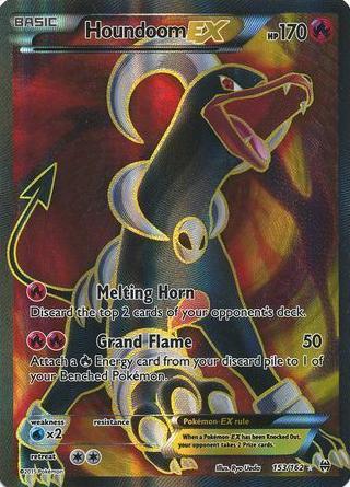 2015 Pokemon XY BREAKthrough Houndoom #153 PSA 8