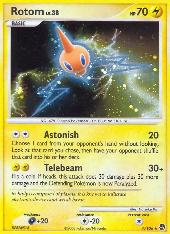 2008 Pokemon Diamond & Pearl Great Encounters Rotom #7