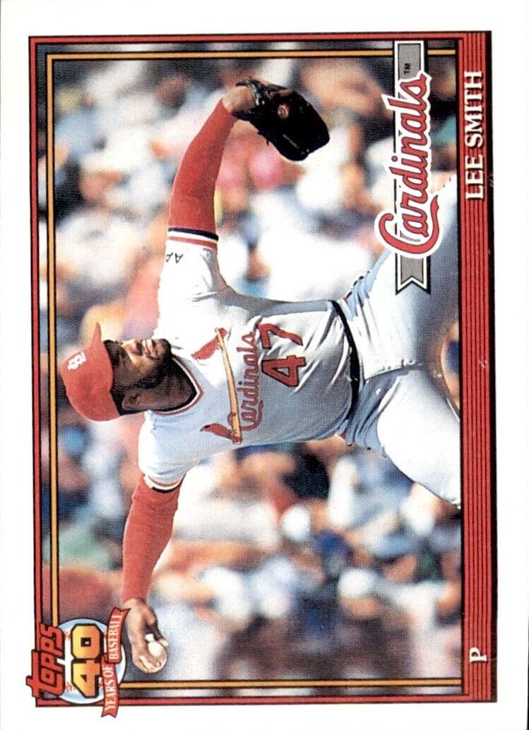1991 Topps Baseball Lee Smith #660 PSA 9