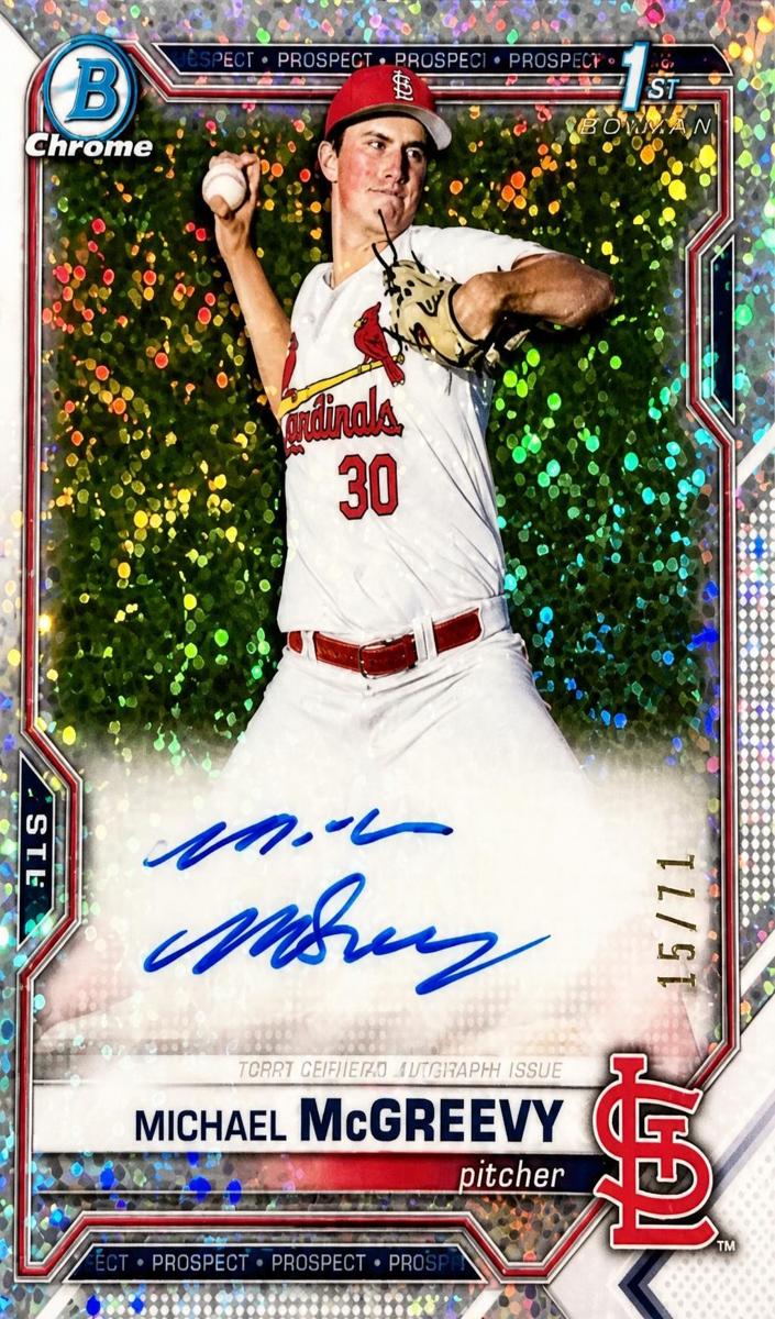 2021 Bowman Draft Baseball Sparkle Michael McGreevy #CDA-MMCG SGC 10