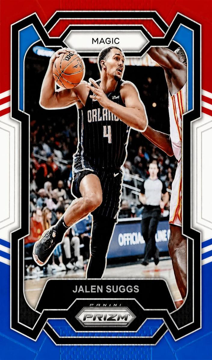 2023 Panini Prizm Basketball Red White and Blue Jalen Suggs #74