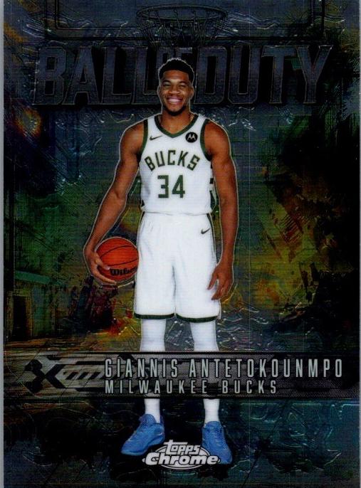 2025 Topps Chrome Basketball Refractor Giannis Antetokounmpo #BD-4