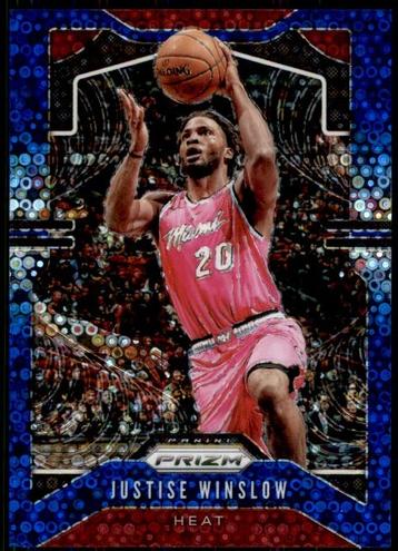 2019 Panini Prizm Basketball Fast Break Blue Justise Winslow #230