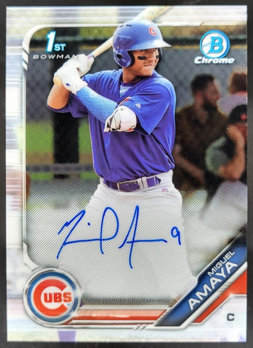 2019 Bowman Baseball Miguel Amaya #CPA-MAM PSA 10