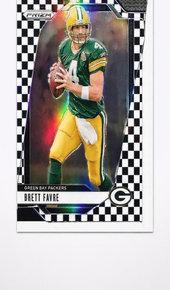 2024 Panini Prizm Football Black and White Checker Brett Favre #110