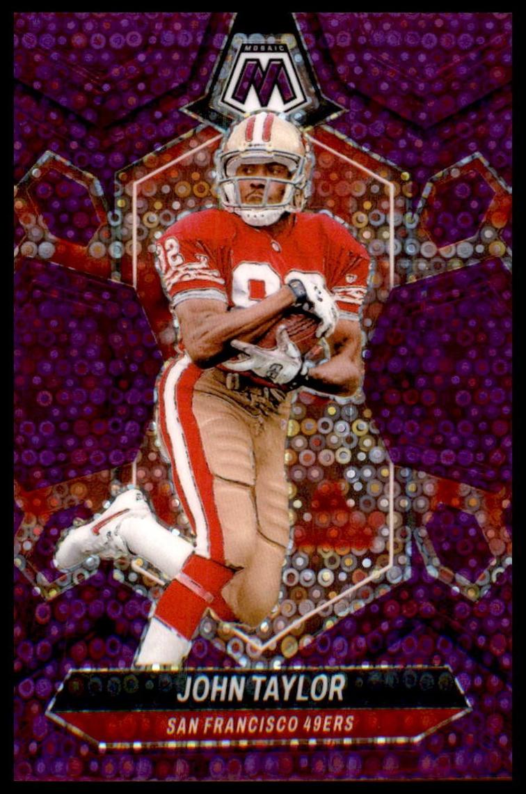2024 Panini Mosaic Football No Huddle Purple John Taylor #235