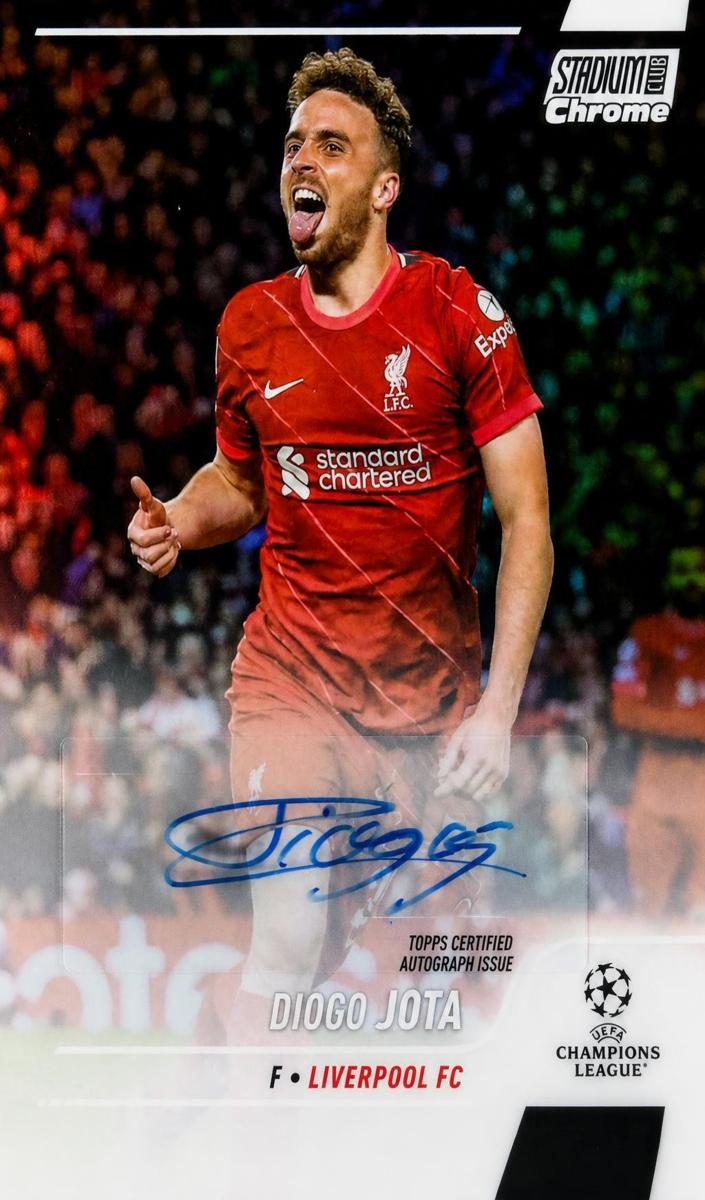 2021 Topps Stadium Club Chrome UEFA Champions League Soccer Diogo Jota #CA-DJ PSA 10