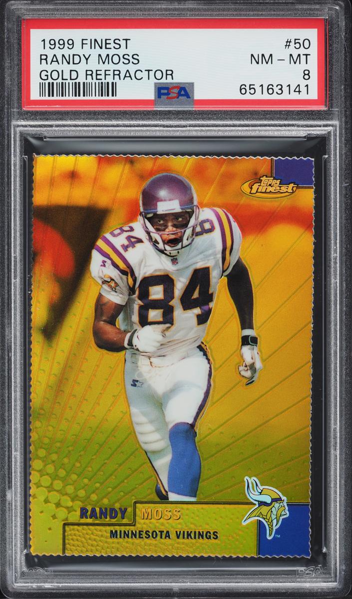 1999 Topps Finest Football Gold Refractor Randy Moss #50 BGS 9.5