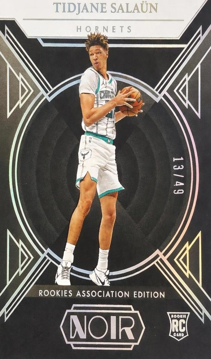 2024 Panini Noir Basketball Holo Silver Tidjane Salaun #162