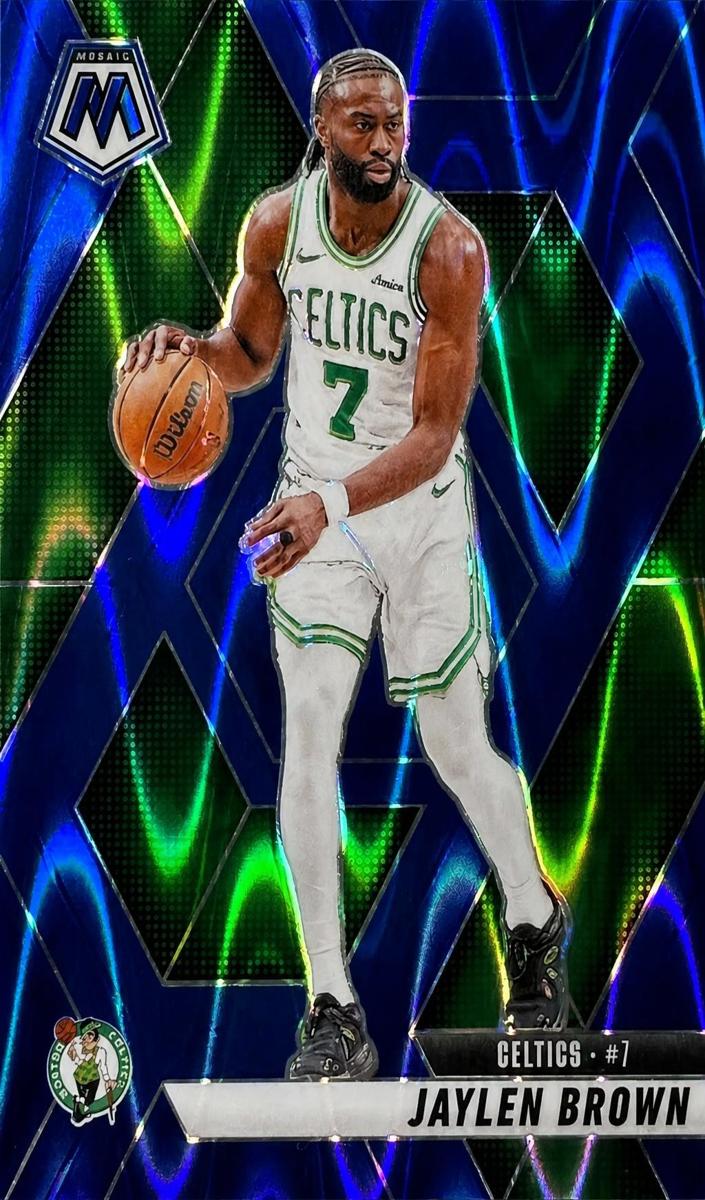 2024 Panini Mosaic Basketball Blue Seismic Jaylen Brown #33