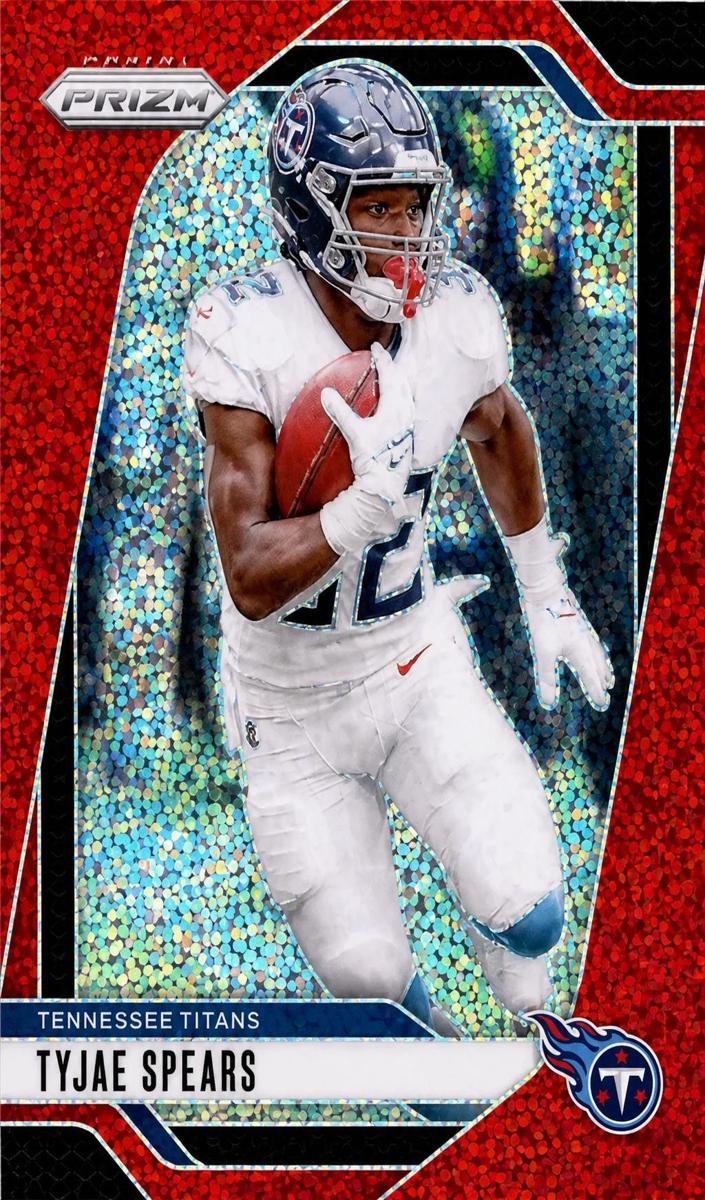 2024 Panini Prizm Football Red Sparkle Tyjae Spears #278